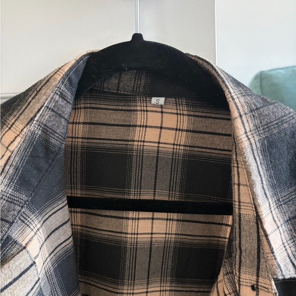 Black and Cream/Brown Flannel - Picture 2 of 3